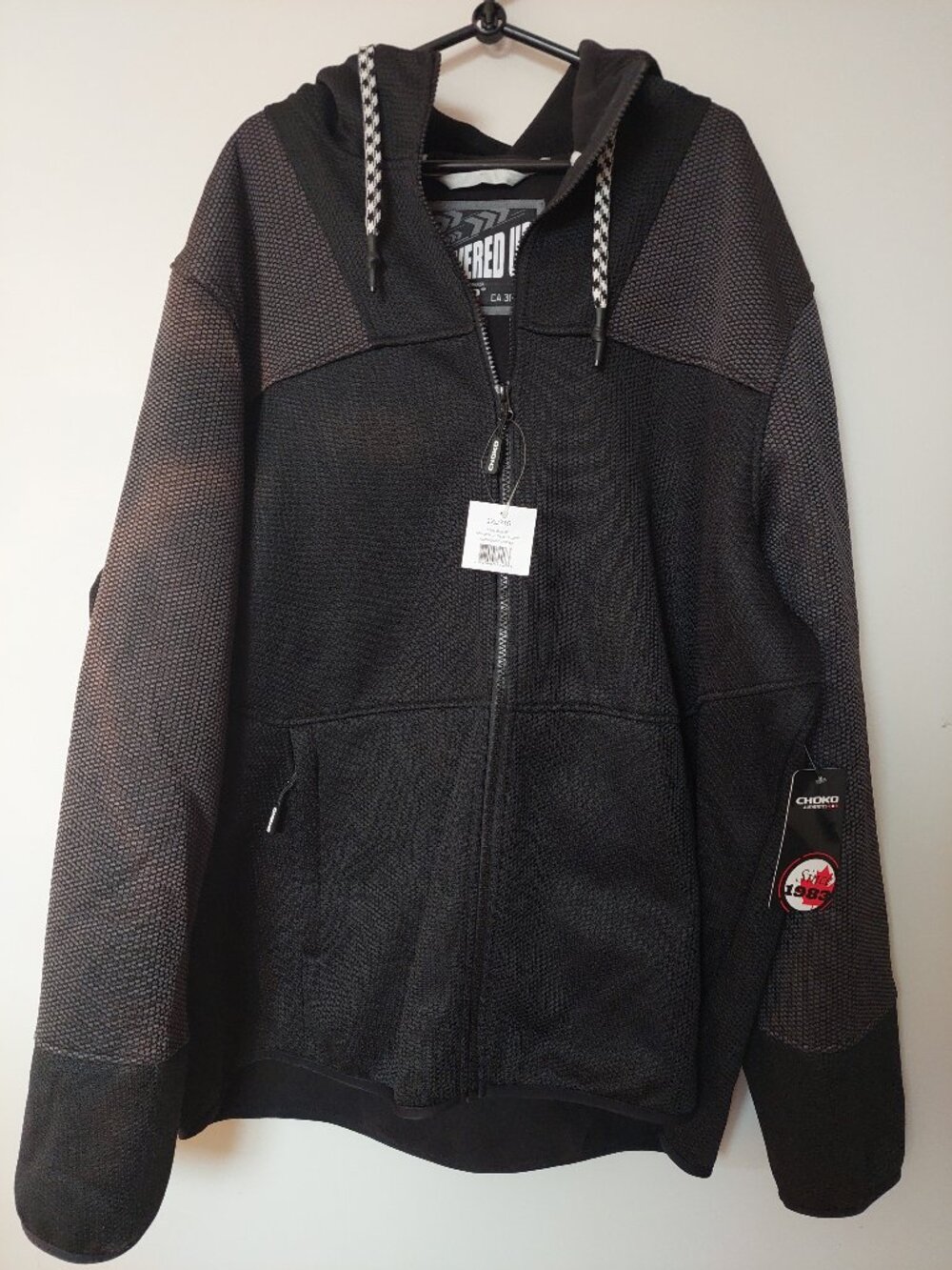 Choko Authentic Apparel "Powered Up Fleece" Men's Size 3XL Full-Zip Hoodie